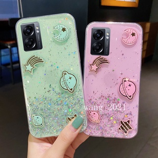 In Stock New Phone Case เคส OPPO A77s A77 5G A57 4G 2022 Starry Sky Planet Casing Colorful Clear Slim Soft Case Back Cover เคสโทรศัพท