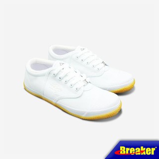 สินค้า Breaker รองเท้าผู้ชาย รองเท้าผ้าใบนักเรียนเบรกเกอร์ Breaker BK4P สีขาว เท่สั่งได้ดั่งใจ ใส่สบายเท้า