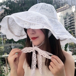 👒หมวกบักเก็ตลูกไม้ มีสายผูก👒 งานสวยมากๆค่ะ มีของพร้อมส่ง