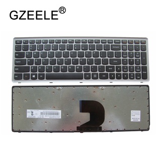 GZEELE NEW US Keyboard For Lenovo Ideapad Z500 Z500A Z500G P500 P500A Laptop US English laptop keyboard silver Without B