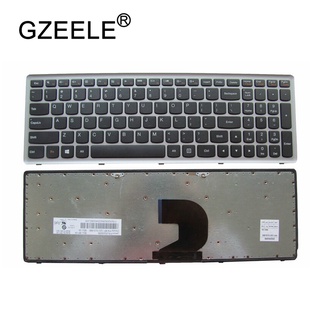 GZEELE NEW US Keyboard For Lenovo Ideapad Z500 Z500A Z500G P500 P500A Laptop US English laptop keyboard silver Without B