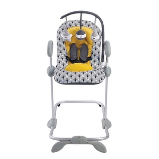 BEABA เก้าอี้โยกสำหรับเด็ก Up &amp; Down Bouncer III with Play Arch -YELLOW PALM TREE