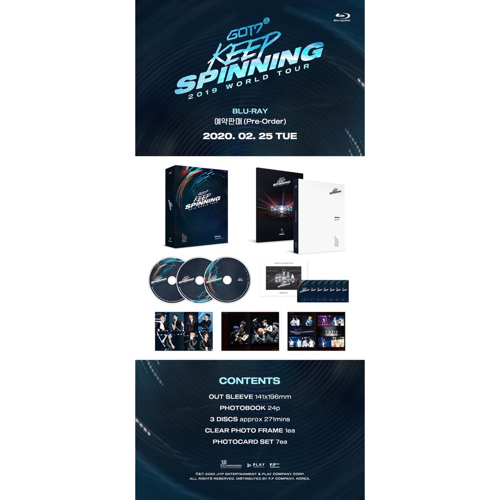 GOT7 keep spinning Blu-ray