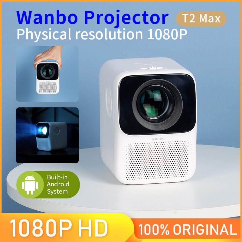 ภาพหน้าปกสินค้าโค้ด MGGMAU21 เหรียญคืน 8% Wanbo T2 MAX Mini Projector Global มินิโปรเจคเตอร์ เครื่องโปรเจคเตอร์ โปรเจคเตอร์ Full HD จากร้าน it.salucao. บน Shopee