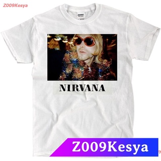 Z009Kesya เสื้อยืดผู้ชาย Zombie Foot Inc. Nirvana Kurt Tinsel Shirt discountNirvana,นิพพาน