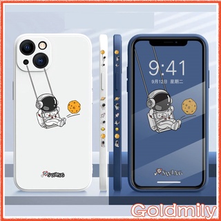 ภาพขนาดย่อของสินค้าiPhone 13 เคสนักบินอวกาศลายแถบข้าง เคสซิลิโคนโทรศัพท์ขอบเหลี่ยมสำหรับ NASA Astronaut Case iPhone 13 Pro Max iPhone 12 Pro Max iPhone 11 Pro Max iPhone 7 Plus 8 Plus iPhone XR XS Max Mini SE 2020 เคสไอโฟน11 เคสไอโฟน13