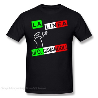เสื้อคู่ - โอ้เสื้อผู้ชายแขนสั้น Tshirt La Linea การ์ตูนเสื้อยืดหลวม