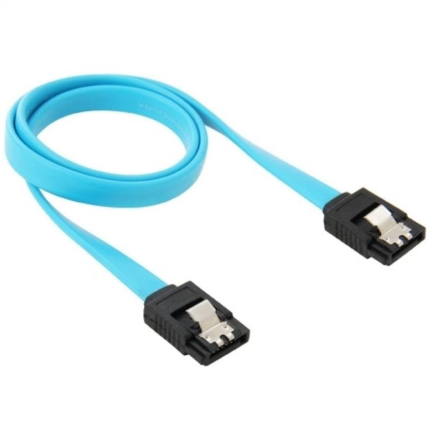 ภาพหน้าปกสินค้า7 Pin SATA 3.0 Female to 7 Pin SATA 3.0 Female HDD Data Cable, Length: 50cm(Blue) (Intl)