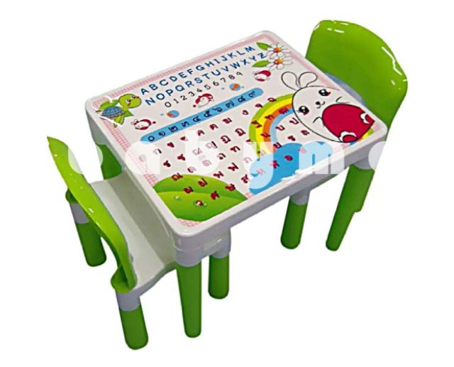 ชุดโต๊ะพร้อมเก้าอี้2ตัว-เด็กนักเรียนภาษาอังกฤษไทยและตัวเลขkid-chair-family-set-1-2-โต๊ะ1-เก้าอี้ทำการบ้าน2
