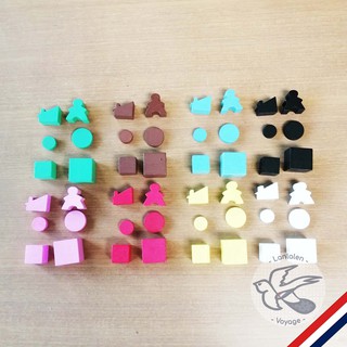 ภาพขนาดย่อของภาพหน้าปกสินค้าDouble Puzzle: Lanlalen Wooden Token (โทเคน ไม้ ลานละเล่น) จากร้าน lanlalenvoyage บน Shopee