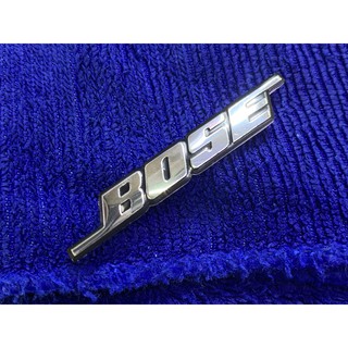 Bose logo โลหะ อลูมิเนียม อักษร สติกเกอร์ กาว 3M ลำโพง BENZ เบนซ์ ภายใน 5.5 x 0.8 cm สี เงิน silver รถ car เก๋ง