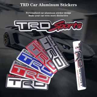 สติกเกอร์โลหะ 3d พร้อม TRD พัฒนาการเด็ก สําหรับตกแต่งรถยนต์ Toyoda Sport Vehicle