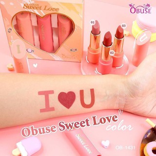 ลิปสติก ลิป Obuse Sweet Love Color (OB-1431)