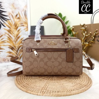 (แท้ 💯%‼ from Factory) ROWAN SATCHEL IN SIGNATURE CANVAS