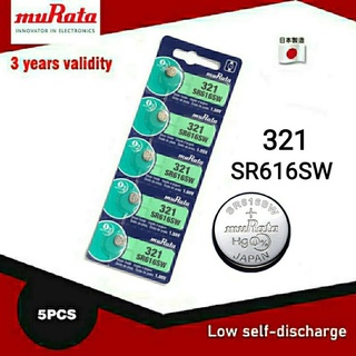Murata(sony) sr616sw 321 sr616 Lr616 ถ่านแท้ 100% silveroxide
