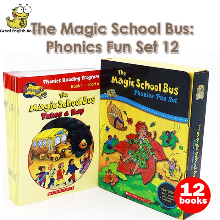 絵本・児童書 The Magic School Bus Phonics Fun Set The Magic School Bus Phonics Fun 12종 세트 (with Storyplus QR