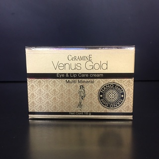 CERAMINE VENUS GOLD Eye &amp; Lip Care cream (18 g) เซอรามายน์ วีนัส โกลด์ อาย&amp;ลิป แคร์ ครีม
