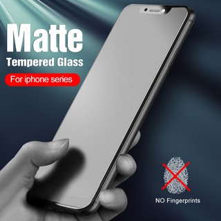 ฟิล์มกระจกนิรภัยกันรอยหน้าจอ เนื้อแมตต์ กันรอยนิ้วมือ สําหรับ iPhone 14 13 12 11 Pro Max X Xr Xs Max SE 2020 8 7 6s Plus