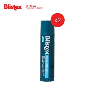 สินค้า Blistex Regular Quality from USA ลิปบาร์ม บำรุงริมฝีปาก ไร้สี ไร้กลิ่น เย็นสดชื่น เพิ่มความชุ่มชื้น บริสเทค (แพ็ค 2)