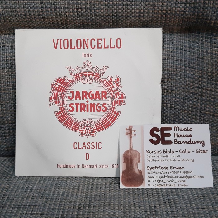 Cello violoncello string ขายปลีก ยูนิตสตริง D Jargar Red forte 4/4
