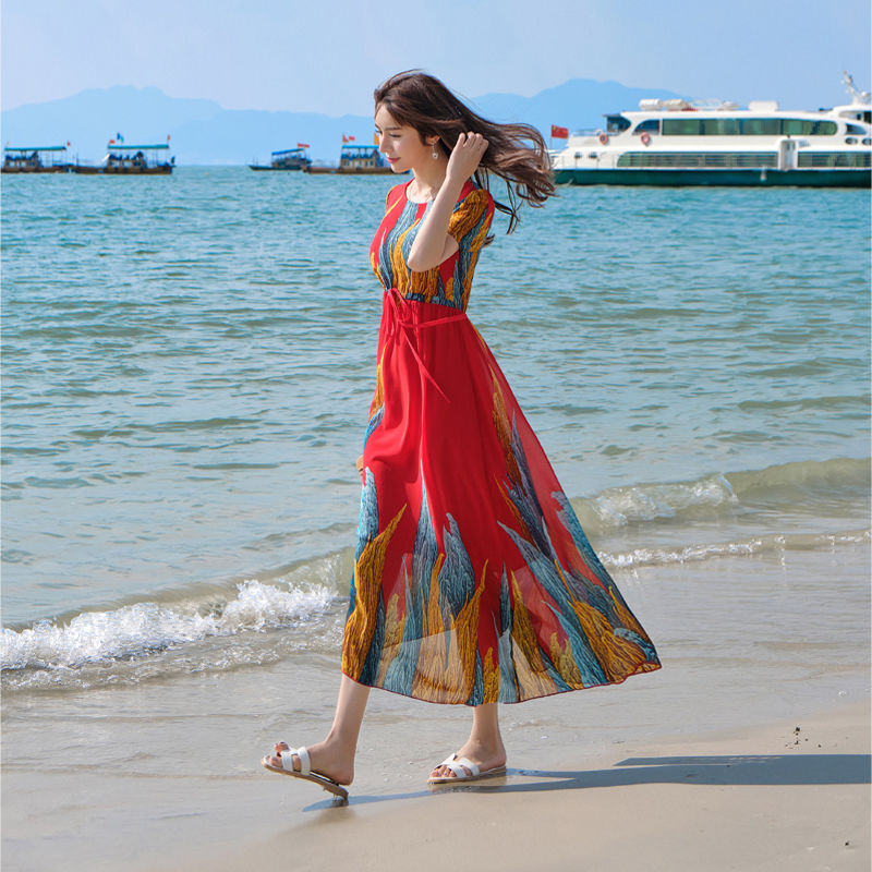thailand-dress-womens-bali-sanya-seaside-holiday-beach-skirt2020ชุดโบฮีเมียนใหม่