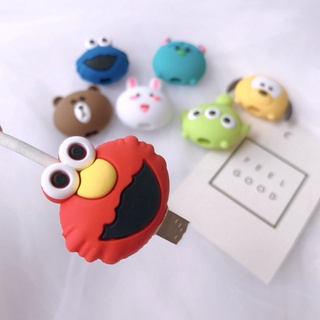 เคสป้องกันสายชาร์จ ลายการ์ตูนหมีดิสนีย์ Sesame Street น่ารัก