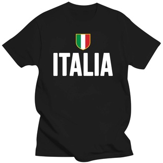 เสื้อยืด พิมพ์ลายโลโก้ Italia Shield สไตล์อิตาลี สําหรับผู้ชาย