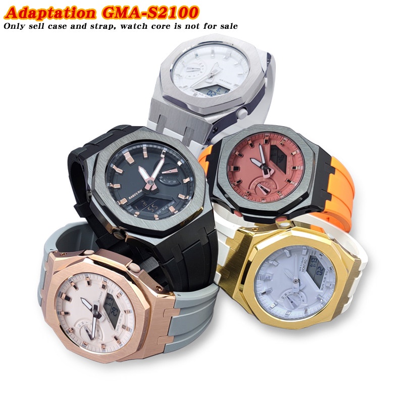 the-third-generation-gma-s2100-สายนาฬิกาข้อมือ-สายยางฟลูออรีน-แบบเปลี่ยน-สําหรับ-gma-s2100