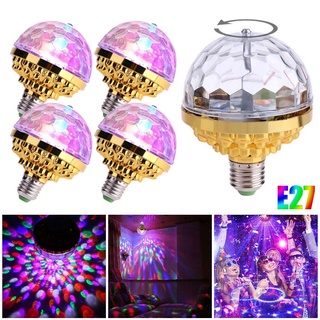 อย่างเป็นทางการ # Mentol Lampu Disko / 6W หมุนคริสตัลบอลวิเศษ RGB LED เวทีหลอดไฟโคมไฟสําหรับดิสโก้ปาร์ตี้ดีเจ