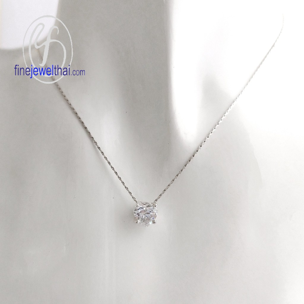 finejewelthai-จี้-เพชร-จี้เพชร-เพชรพรีเมียม-pendant-silver-diamond-cz-p1068cz00e-h