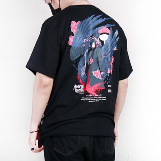 【hot tshirts】เสื้อยืดแขนสั้นพิมพ์ลาย Anime Naruto - Uchiha Itachi 3 มิติแฟชั่นสําหรับผู้ชาย2022