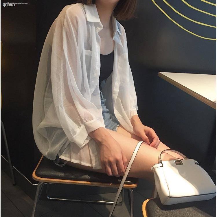 เสื้อคลุมแขนยาว-กันแดด-ทรงหลวม-สีพื้น-สำหรับผู้หญิง