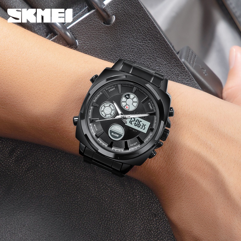 skmei-นาฬิกาข้อมือสปอร์ตแฟชั่น-สายสแตนเลส-กันน้ํา-แบรนด์หรู-สําหรับผู้ชาย