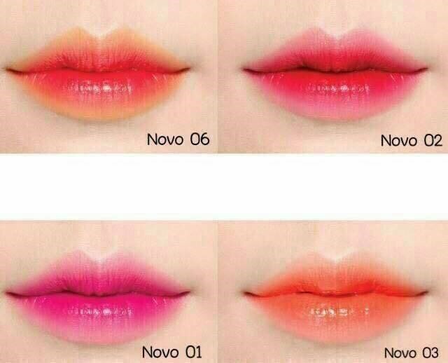 ครบเบอร์ขายดีอับดับ-1-novo-color-lipstick-colors-ลิป-2-โทน-ลิป-2-โทน-เทรนด์ใหม่ล่าสุด-จากเกาหลี-ลิปแนวใหม่