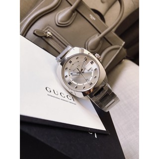 GUCCI GG2570 Silver Dial Mens Watch