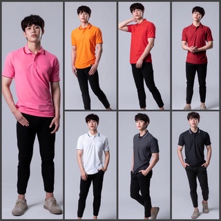 สินค้า เสื้อโปโลชายสีล้วน ยี่ห้อ PEGAN รุ่น 16-21055 เสื้อทำงานออฟฟิศ เสื้อทำงาน เสื้อทำงานสีพื้น เสื้อทำงานเรียบร้อย SET2