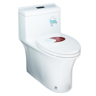 Sanitary ware 1-PIECE TOILET HAFELE 495.61.423 3/6L WHITE sanitary ware toilet สุขภัณฑ์นั่งราบ สุขภัณฑ์ 1 ชิ้น HAFELE 49
