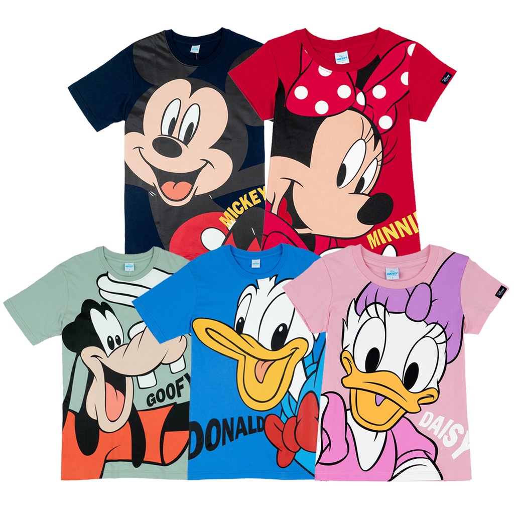 disney-family-t-shirt-mickey-mouse-amp-friends-เสื้อยืดครอบครัวมิกกี้เมาส์และผองเพื่อน-สินค้าลิขสิทธ์แท้100-characters-studio