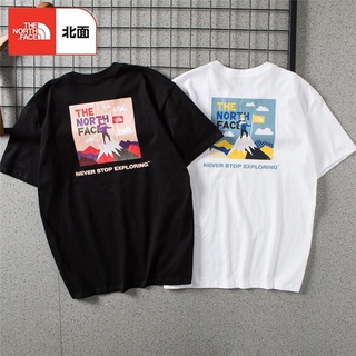 พร้อมส่ง เสื้อยืดแขนสั้นลําลอง คอกลม ทรงหลวม พิมพ์ลาย THE NORTH FACE Northern สําหรับผู้ชาย และผู้หญิง