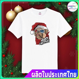 terdiny เสื้อยืดแขนสั้น เสื้อยืดคริสต์มาส เสื้อคริสต์มาส Christmas &amp; Happy New Year (MC122) Popular T-shirts ui