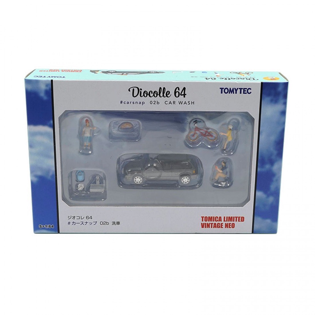 tomytec-1-64-diorama-รถ-snap-02b-ล้างรถ-tlv-diocolle-honda-civic-sir-ii-ef9-tomica-limited-vintage