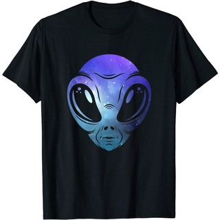 ROUND คอลูกเรือเสื้อยืด พิมพ์ลายเอเลี่ยนกาแล็กซี่ dtf Extraterrestrial Fan-4XL