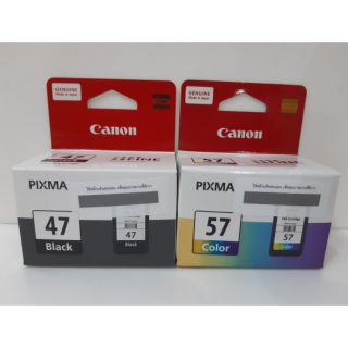 หมึก CANON PG-47 + CL-57CO ดำและสี ของแท้