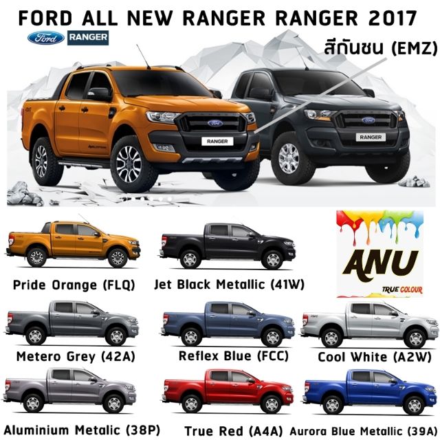 spray-anu-i-สีสเปรย์-พ่นรถยนต์-กี่งเงา-ford-ranger-1-กระป๋อง