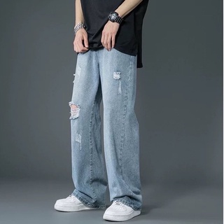 ภาพขนาดย่อของสินค้าSpenzer.street   scratch blue jeans กางเกงยีนส์ทรงกระบอก เสื้อผ้าแฟชั่น สตรีท ยังโอม ฮิต 2022 มาใหม่