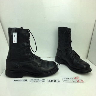 ภาพขนาดย่อของภาพหน้าปกสินค้ารองเท้าคอมแบท Combat shoes หนังสีดำ สภาพดี ทรงสวย มือสอง คัดเกรด ของนอก เกาหลี จากร้าน cheap.second.hand.shoes บน Shopee