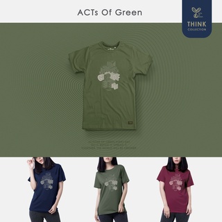 (พร้อมส่ง) เสื้อยืดผู้ใหญ่ Think Collection ลาย AOG 3 สี นุ่มแบบตะโกน ซักแล้วไม่ย้วย  by ACTs Of Green