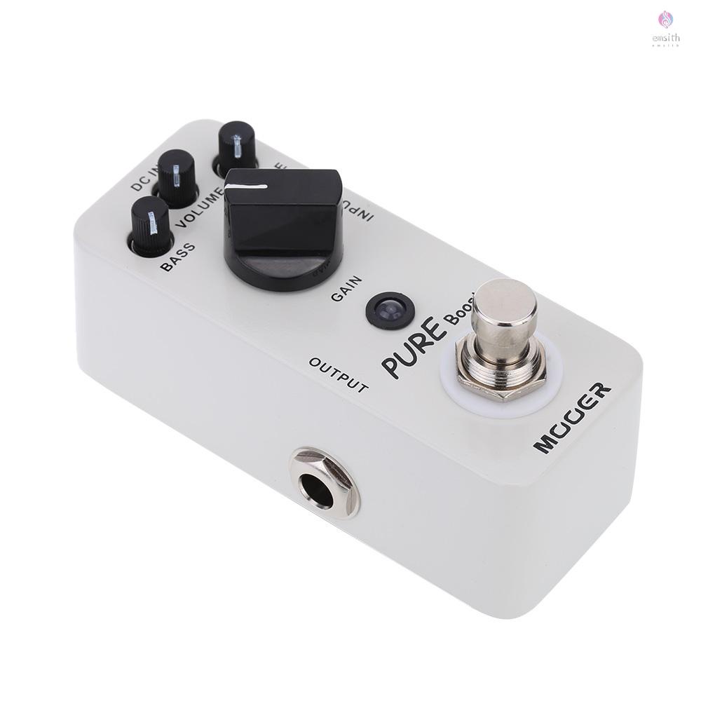 mooer-pure-boost-mini-boost-อุปกรณ์เสริมสําหรับกีตาร์ไฟฟ้าเครื่องดนตรีบายพาส