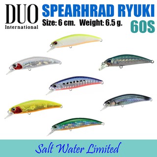 DUO SPEARHEAD RYUKI 60S SW Limited ขนาด 6 cm. เหยื่อปลอม เหยื่อตกปลา เหยือ เหยื่อจม เหยื่อดำลึก