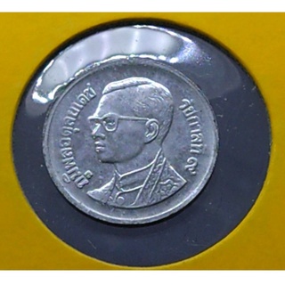 เหรียญ 1 สตางค์ สต.เนื้ออลูมิเนียม ร9 รัชกาลที่9  ปี พศ.2530 ไม่ผ่านใช้ หมุนเวียน ในระบบธนาคาร